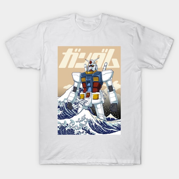 Gundam Kanagawa T-Shirt by WahyudiArtwork